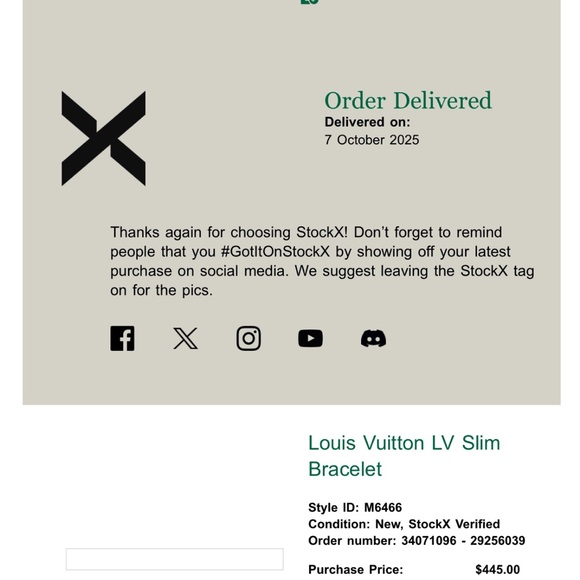 Louis Vuitton Black Leather Monogram Bracelet - Picture 8 of 8